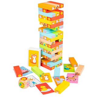 Block tower game